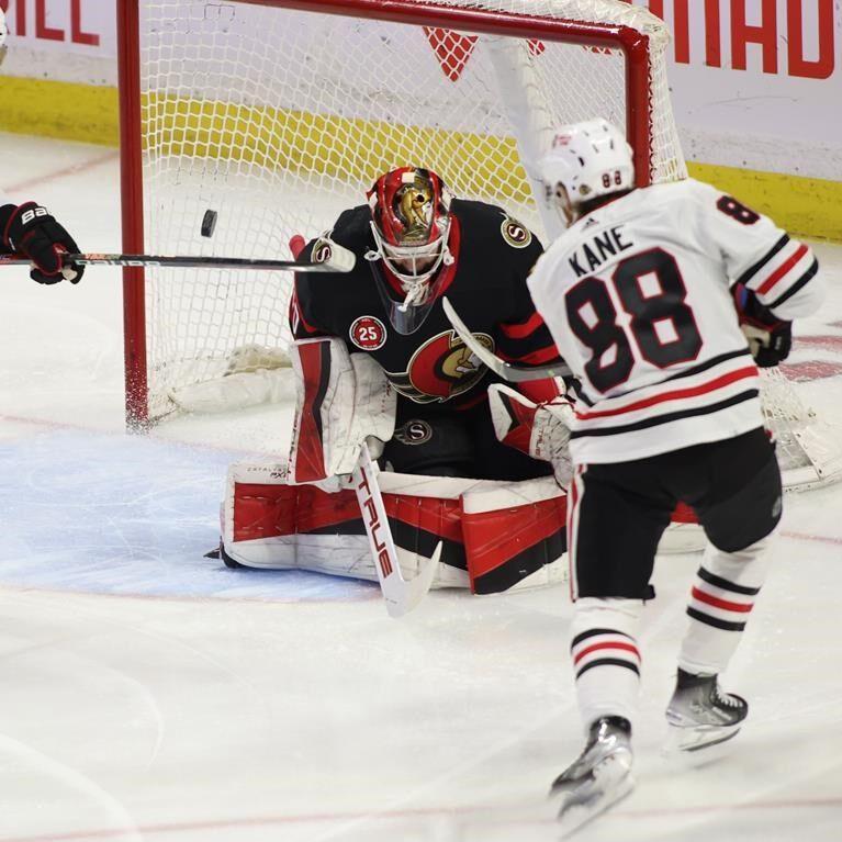 Athanasiou, Kane lead Blackhawks to 4-3 OT win over Senators